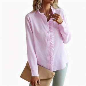 Blusa Texturizada con Volantes Delicados