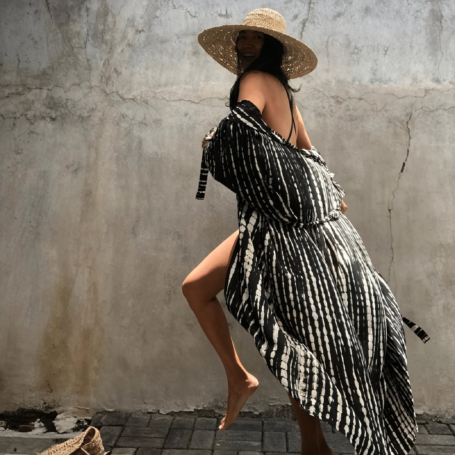 Vestido Bohemio Estilo Kimono