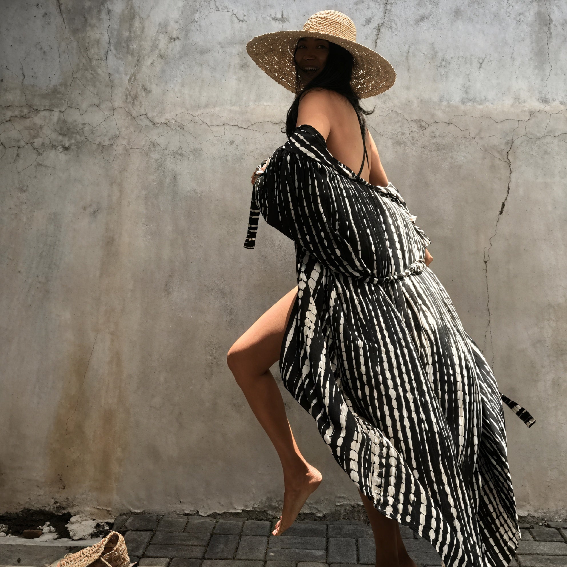 Vestido Bohemio Estilo Kimono