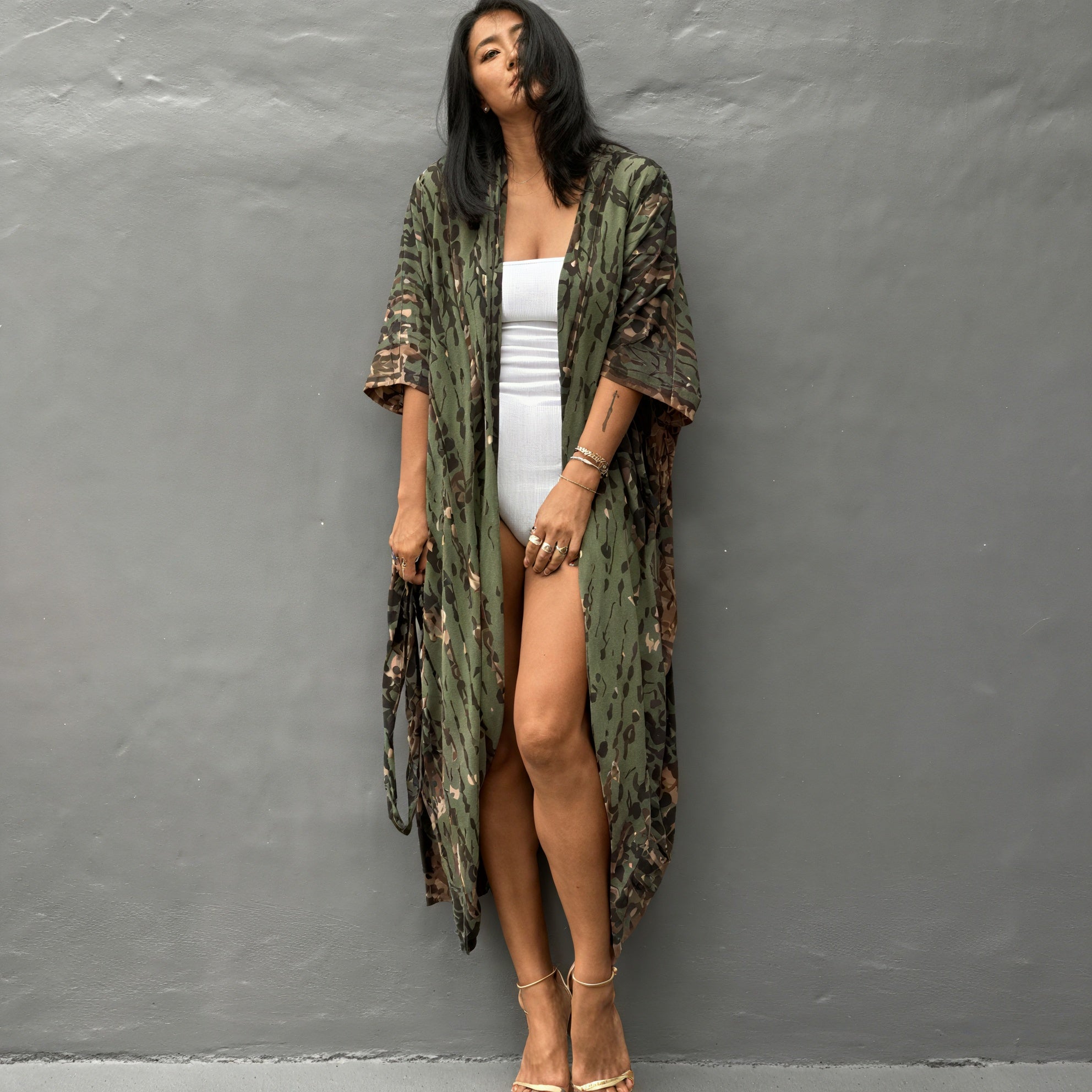 Vestido Bohemio Estilo Kimono