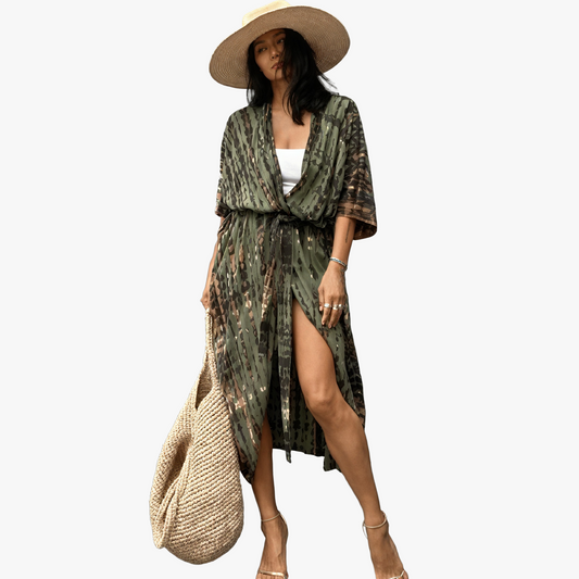 Vestido Bohemio Estilo Kimono