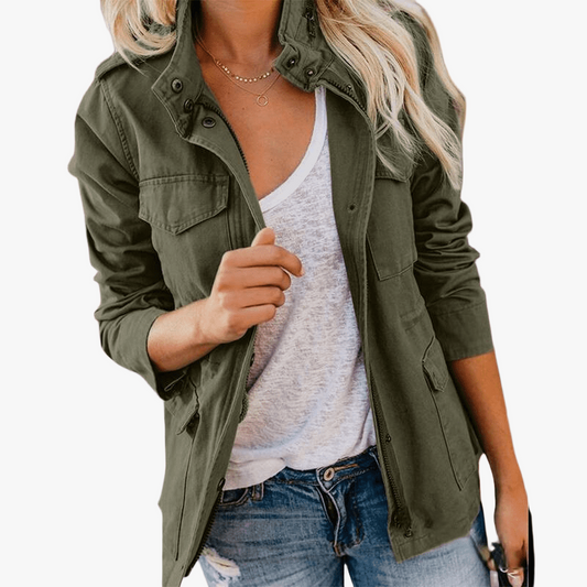 Chaqueta Casual Inspirada en el Estilo Militar