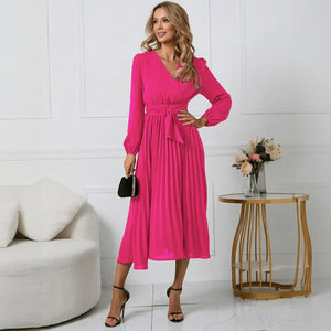 Vestido Elegante con Diseño Envolvente