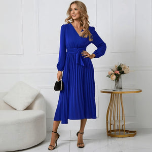 Vestido Elegante con Diseño Envolvente