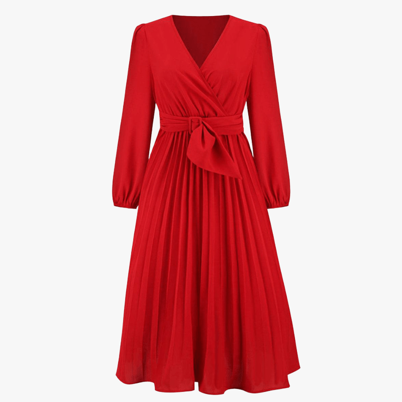 Vestido Elegante con Diseño Envolvente