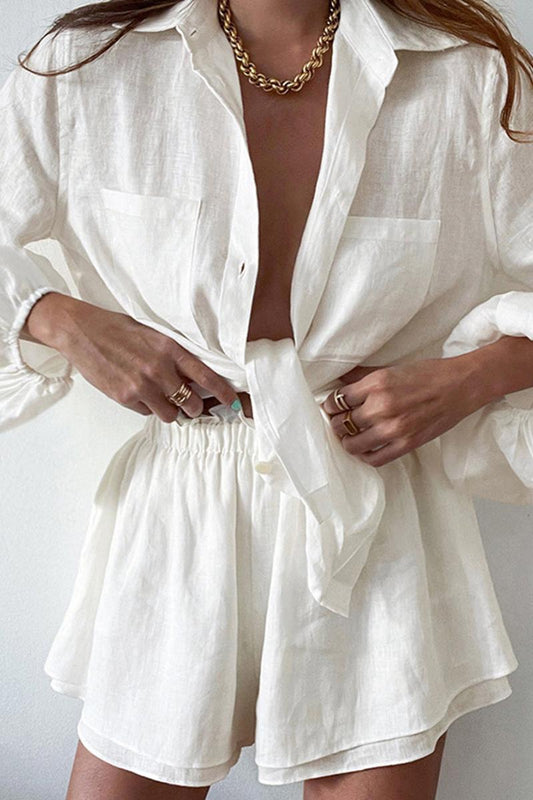 Conjunto Chic de Verano: Top y Shorts Ligeros