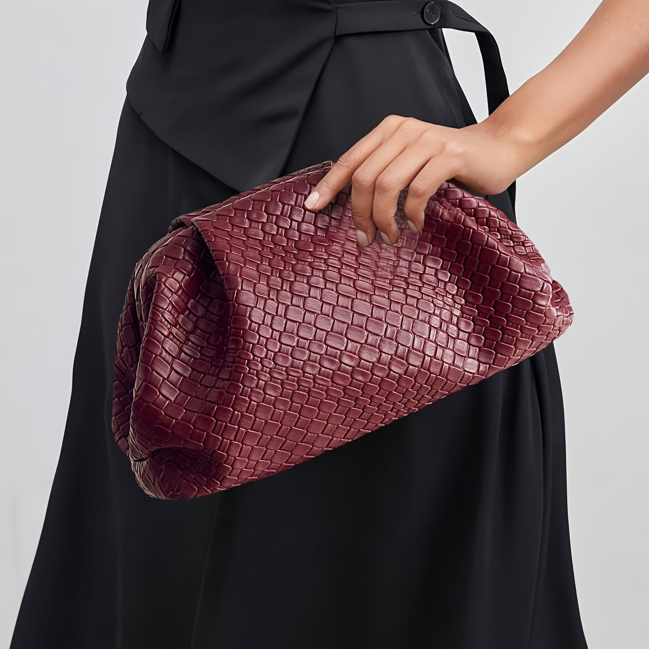 Bolso de Mano Tejido Nube