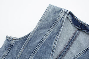 Chaleco Denim Estructurado - Diseño Contemporáneo