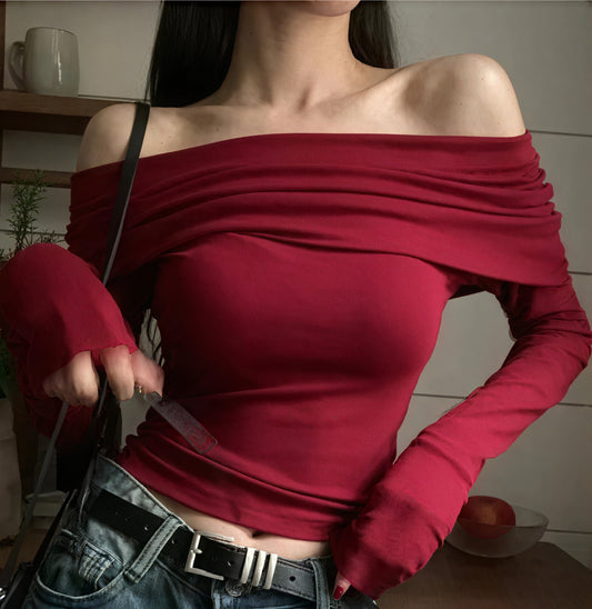 Top Sofisticado con Hombros Descubiertos