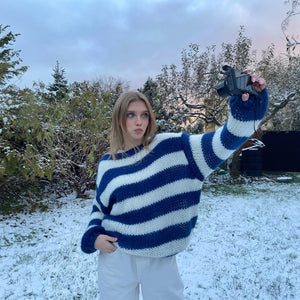 Suéter Oversized Rayas Náuticas