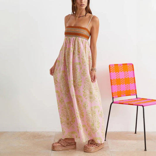 Vestido Maxi Estampado Bohemio Chic