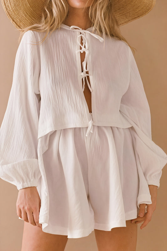 Conjunto Ligero de Verano con Lazos