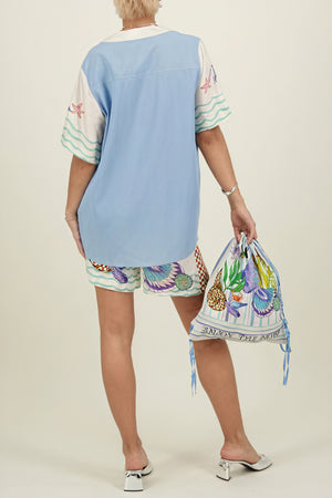 Camisa Estampada Vida Marina - Vela Official