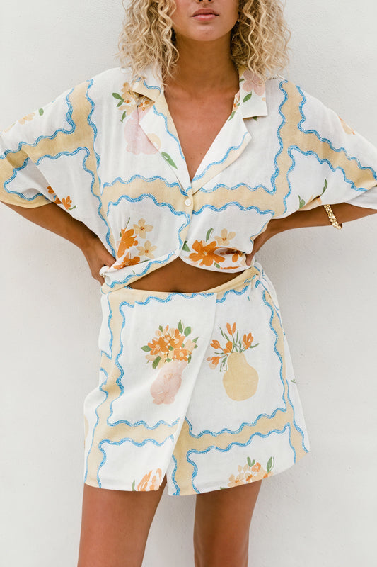 Conjunto de Dormir Floral Ligero