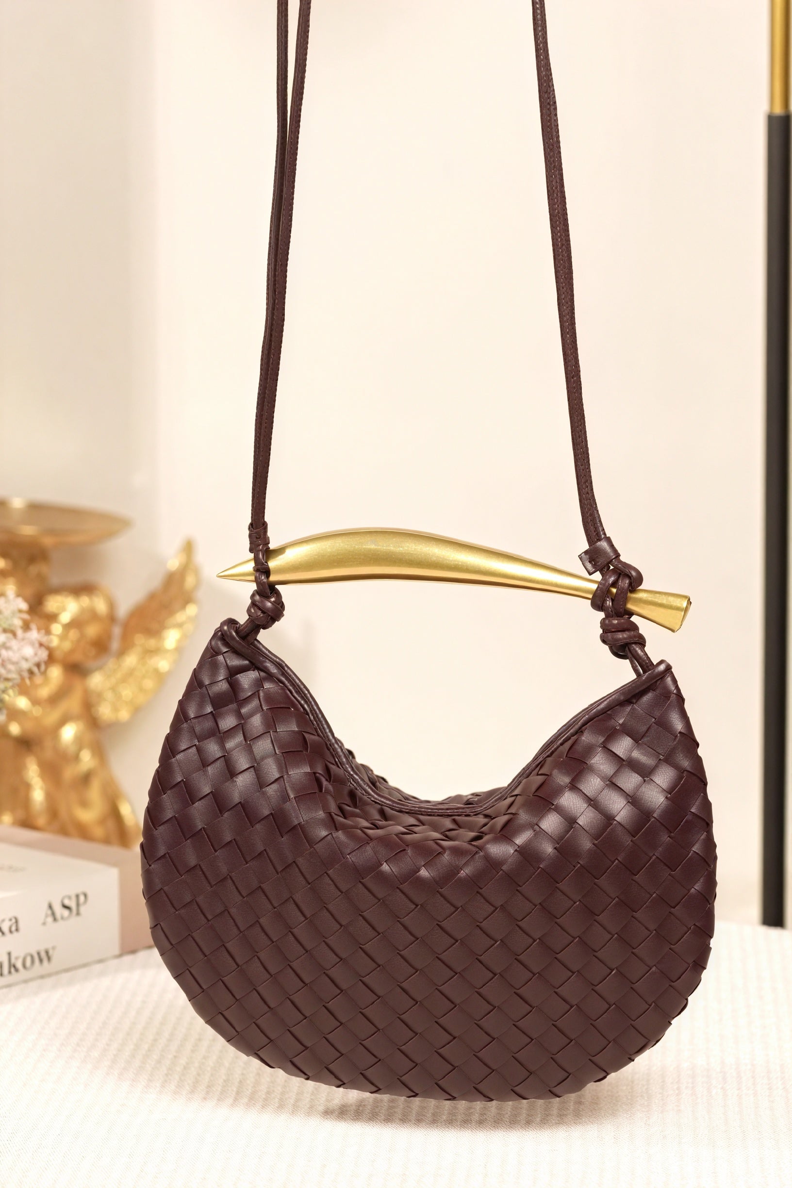Bolso Media Luna Tejido Artesanal
