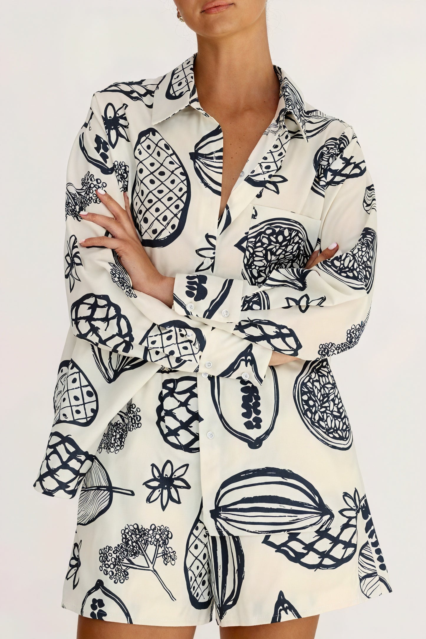 Conjunto de Dormir Estampado Botánico