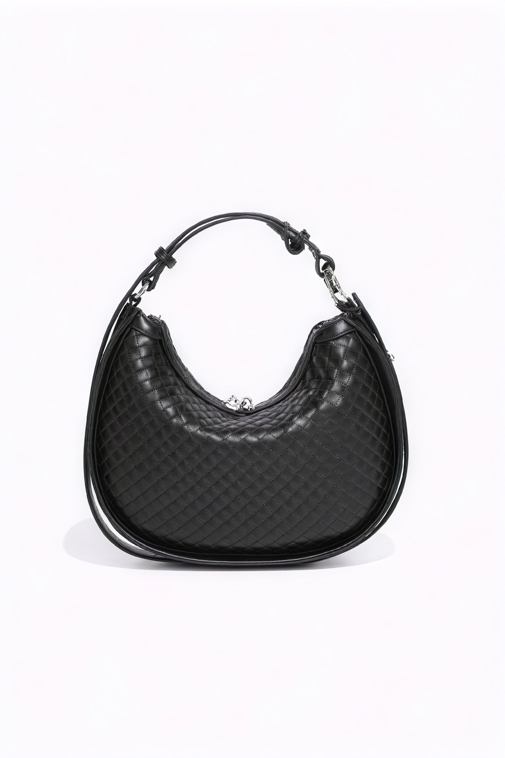 Bolso Media Luna Tejido – Elegancia Artesanal