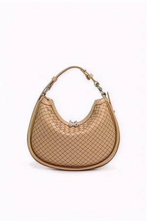 Bolso Media Luna Tejido – Elegancia Artesanal