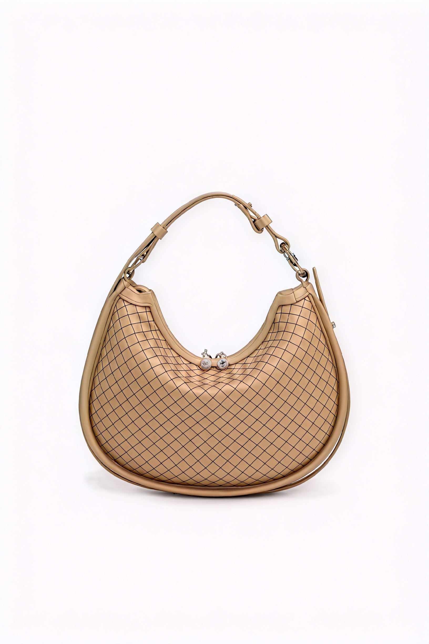 Bolso Media Luna Tejido – Elegancia Artesanal