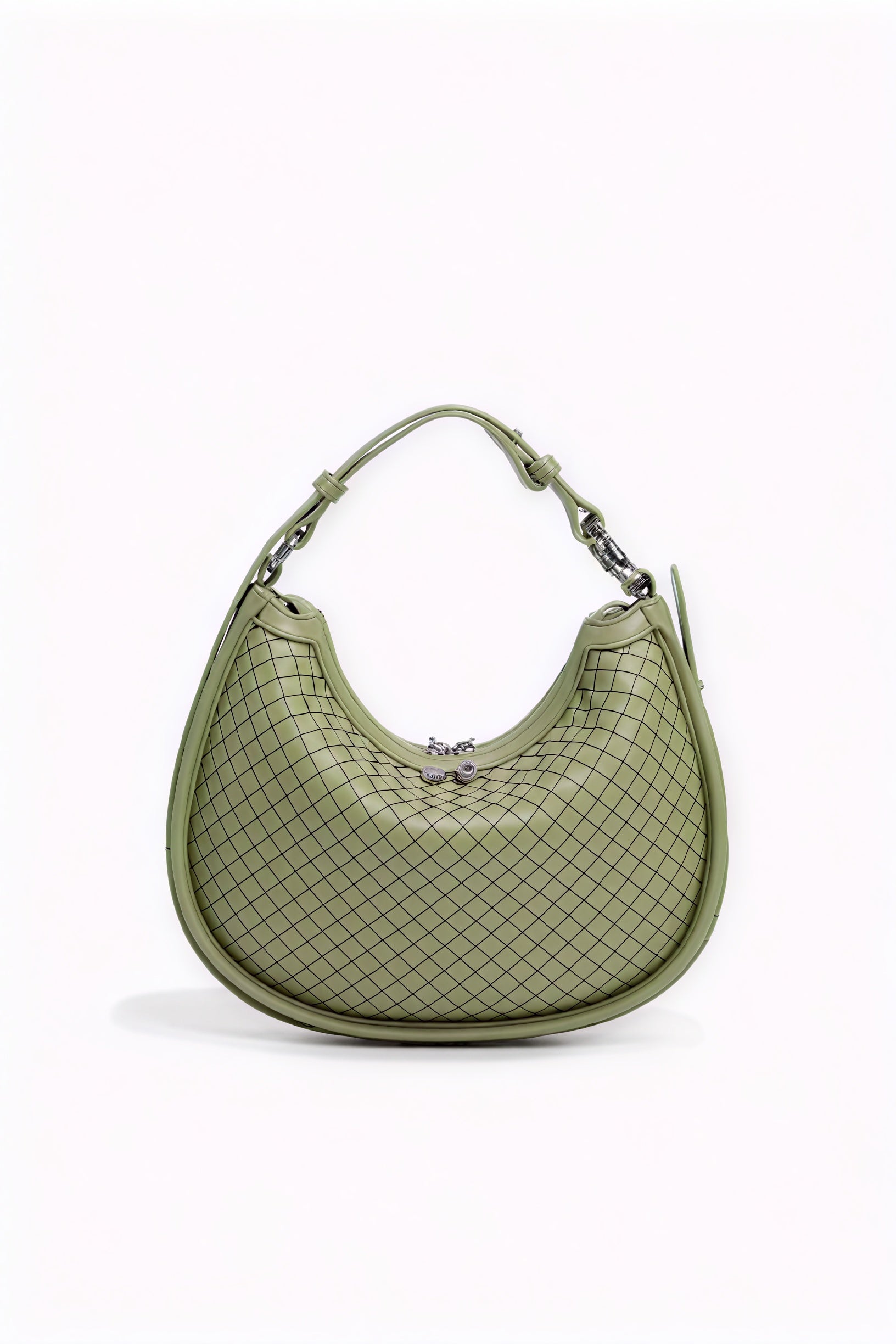Bolso Media Luna Tejido – Elegancia Artesanal