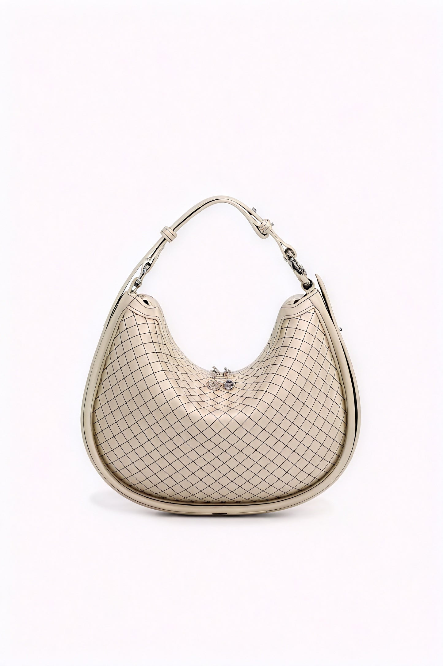 Bolso Media Luna Tejido – Elegancia Artesanal