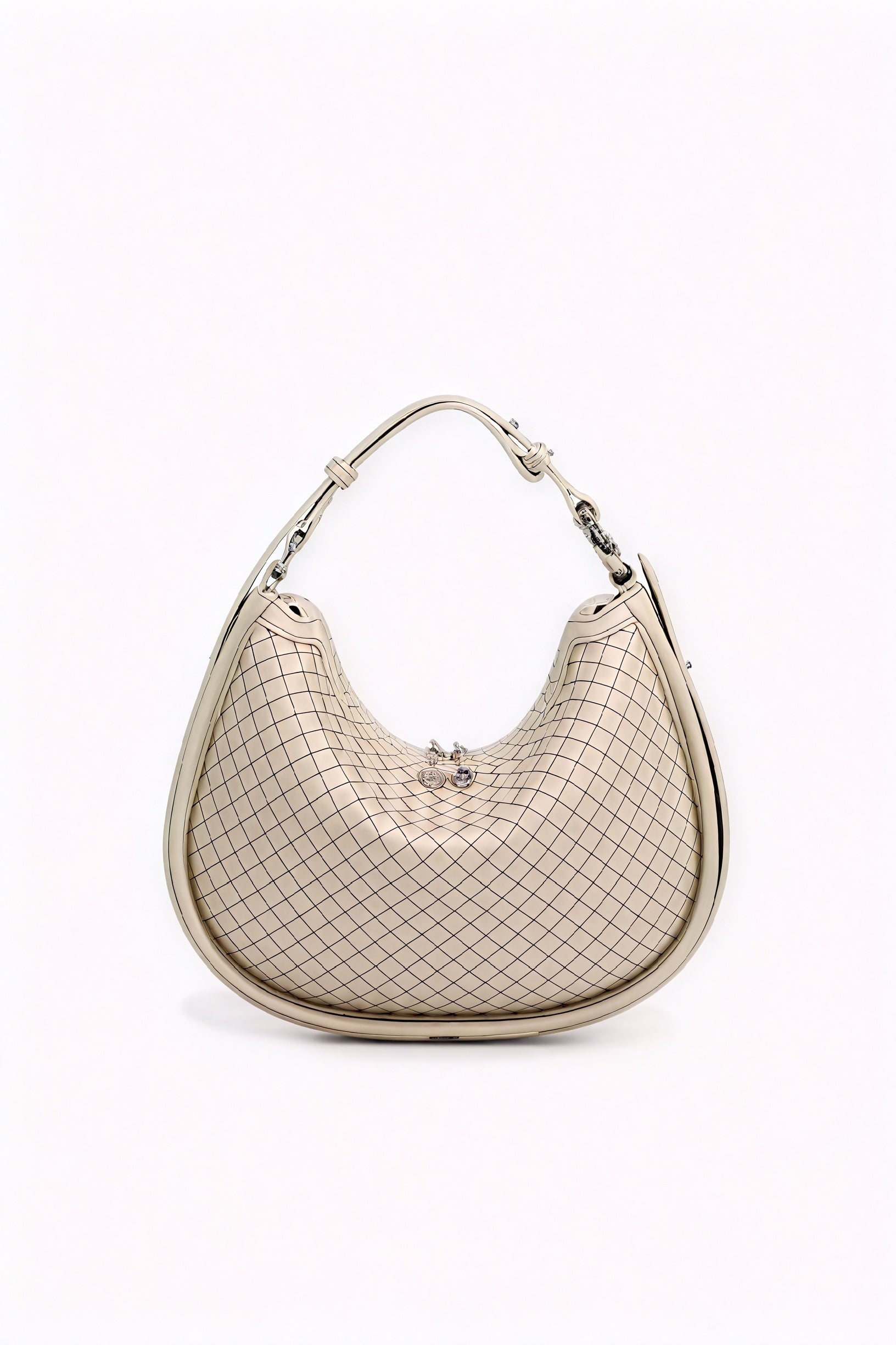 Bolso Media Luna Tejido – Elegancia Artesanal