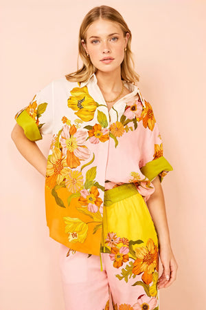 Conjunto Estampado Floral Vibrante