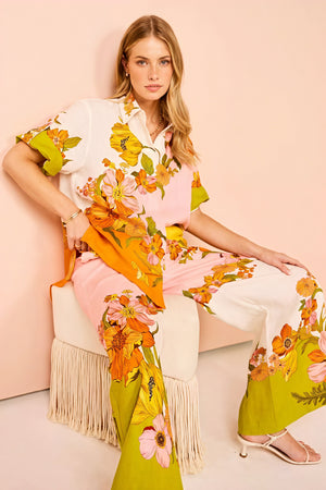 Conjunto Estampado Floral Vibrante