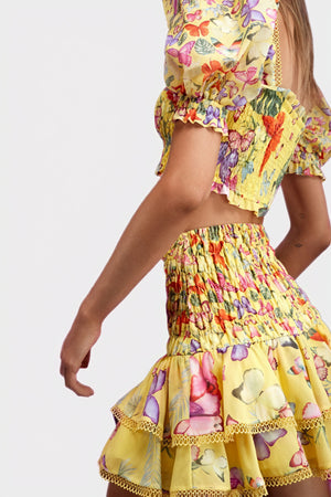Conjunto Top y Falda Estampado Floral