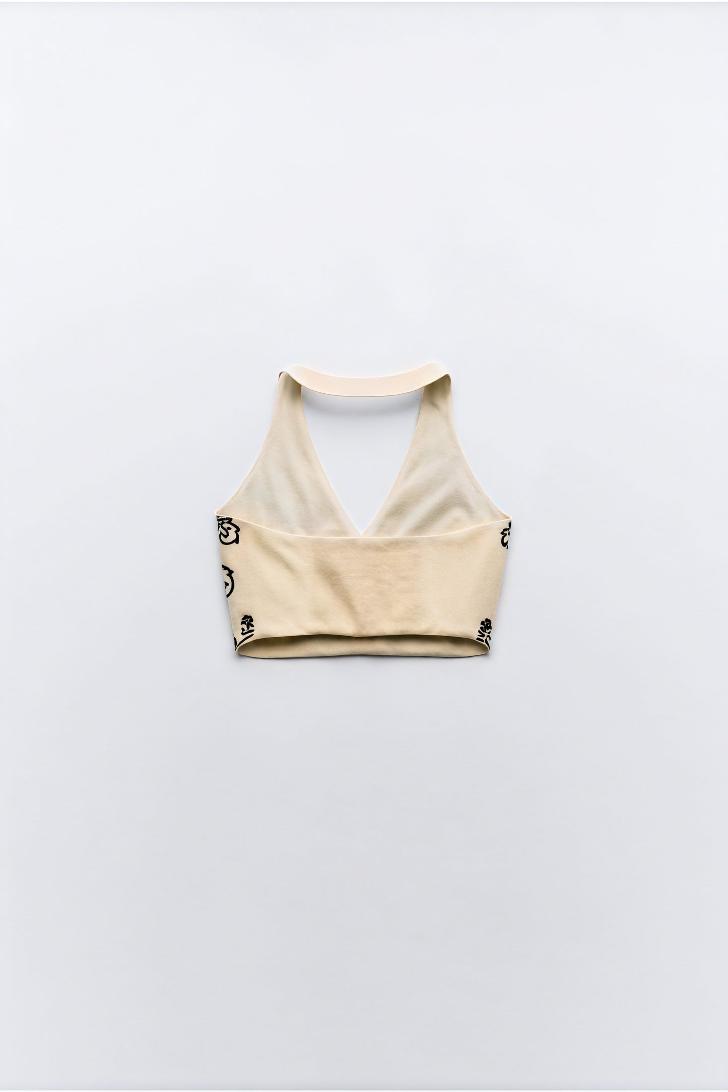 Top Halter Bordado Floral - Estilo Bohemio