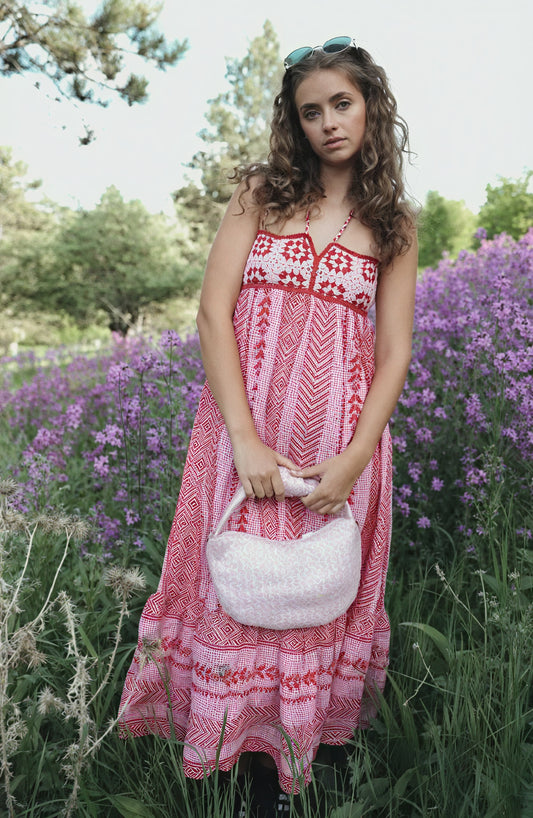 Vestido Largo Estampado Bohemio