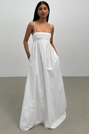 Vestido Maxi Ligero con Bolsillos