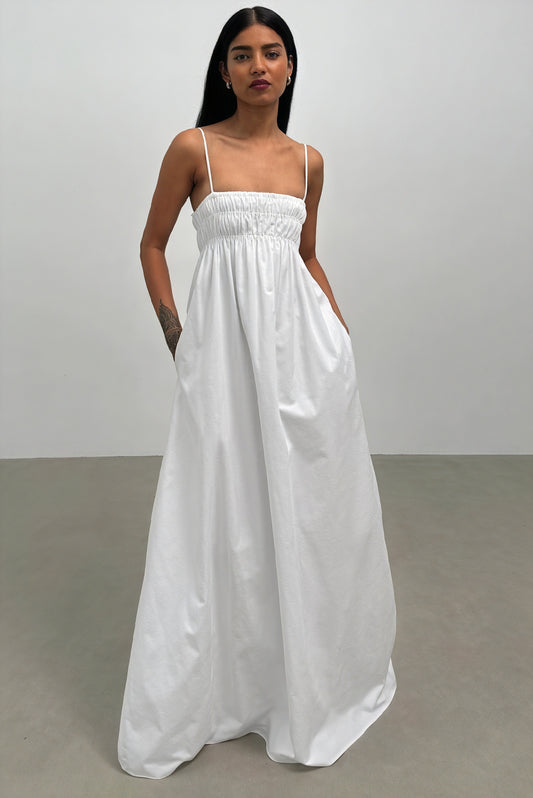 Vestido Maxi Ligero con Bolsillos