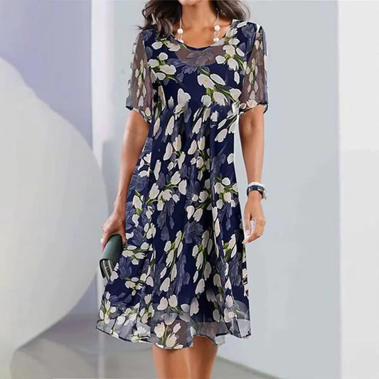 Vestido Floral Flare para Eventos