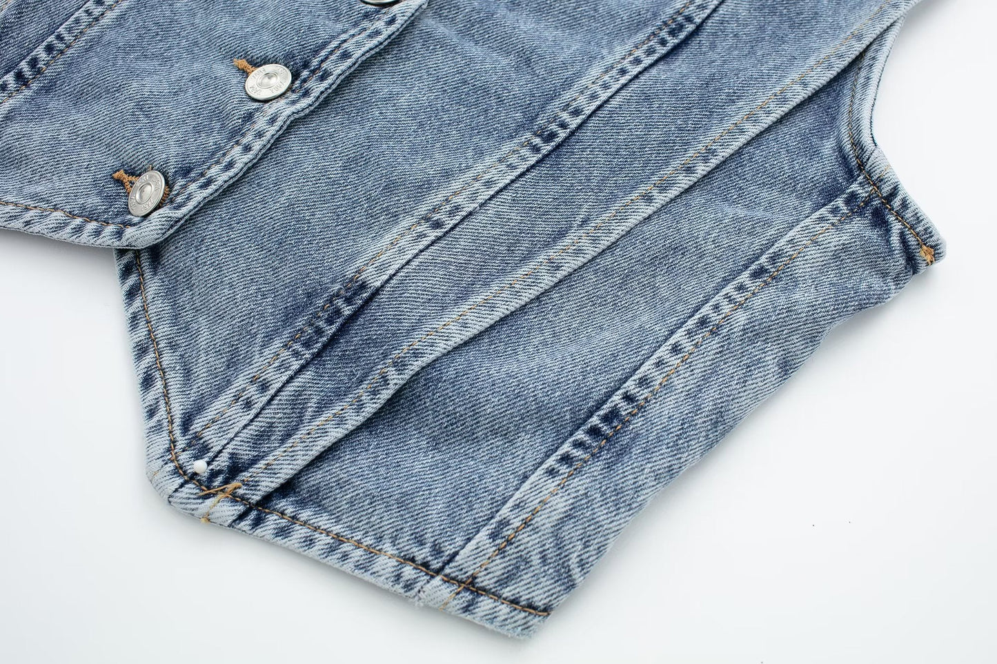 Chaleco Denim Estructurado - Diseño Contemporáneo