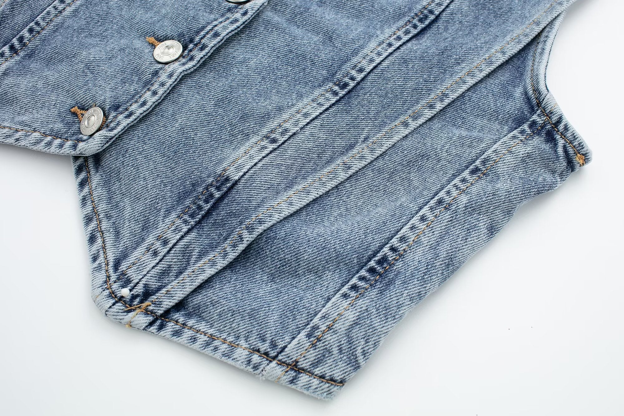 Chaleco Denim Estructurado - Diseño Contemporáneo