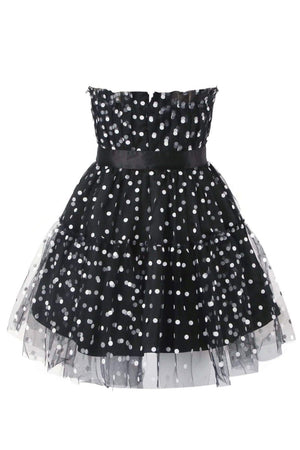 Vestido Coqueto de Lunares con Lazada