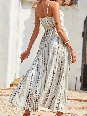 Vestido Maxi Fluido con Abertura