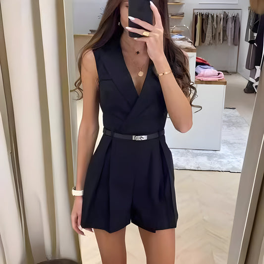 Elegancia Moderna: Vestido/Mono Cintura Definida