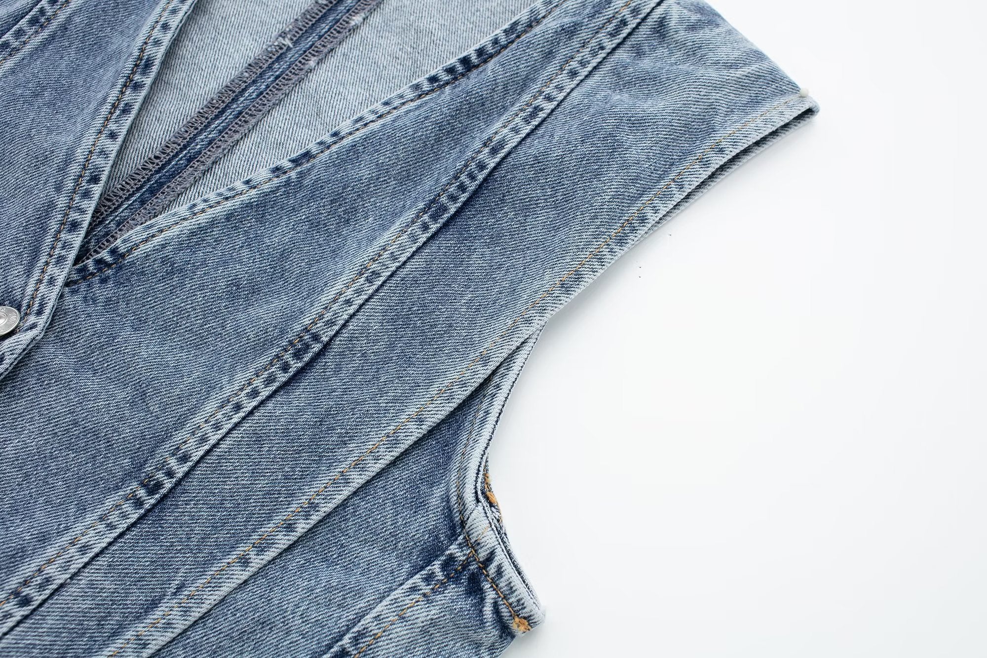Chaleco Denim Estructurado - Diseño Contemporáneo