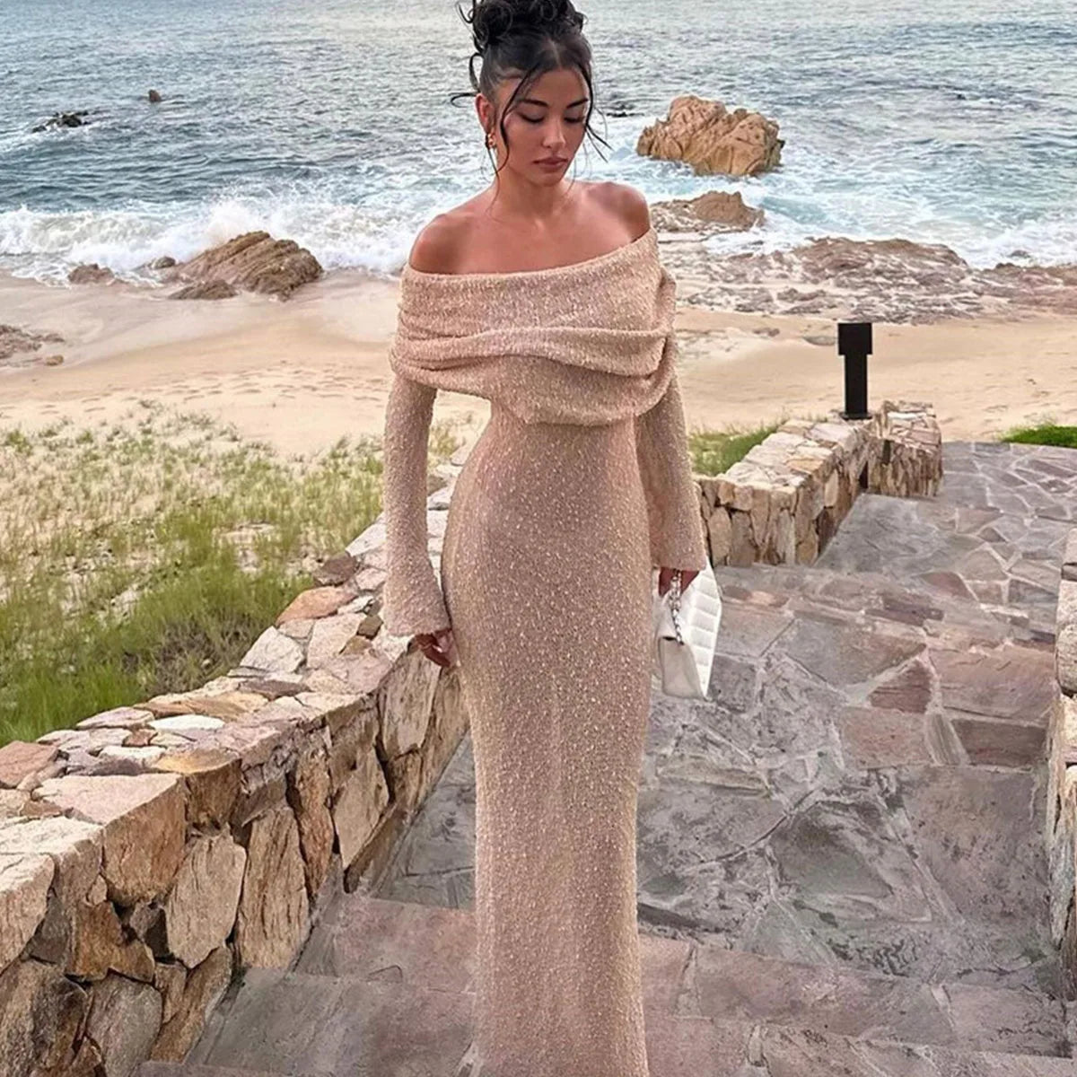 Vestido Shimmer Elegante - Silueta Sofisticada