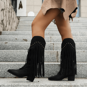 Botas Altas con Detalles Bohemios